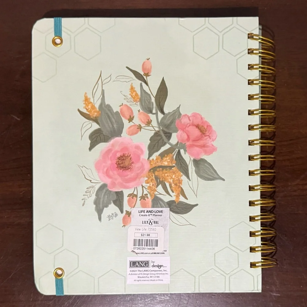 NEW Lang Create It Planner - Life is the Flower